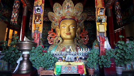 Ladakh vienuolyno dekoras