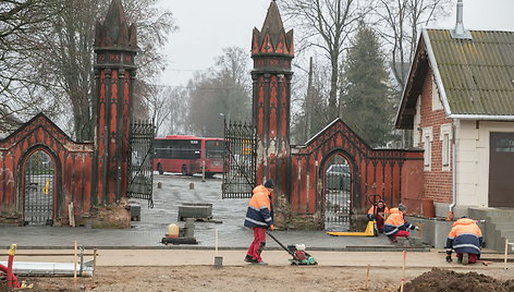 Darbai Trakų Vokės dvaro teritorijoje