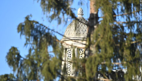 Trafalgaro aik&scaron;tėje pastatyta Kalėdų eglė