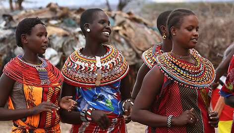 Samburu genties moterys