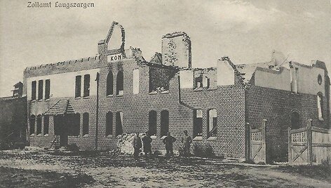 Ardoma Lauksargių muitinė apie 1916 m.