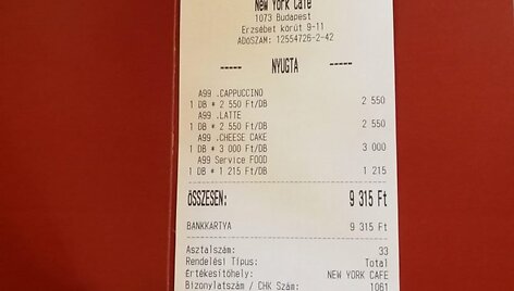 &bdquo;New York Cafe&ldquo; Budape&scaron;te
