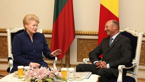 Dalia Grybauskaitė susitiko su Rumunijos Prezidentu Traianu Basescu