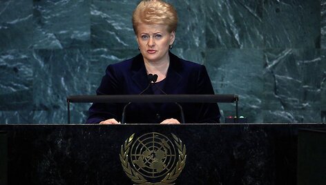 Dalia Grybauskaitė JT Generalinėje Asamblėjoje