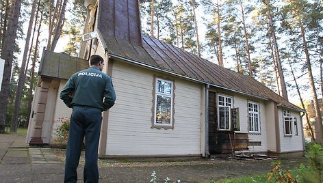 Kulautuvoje degė Švč. Mergelės Marijos Vardo bažnyčia