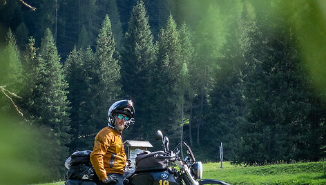 Kelionės motociklu akimirka