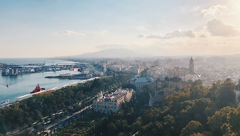 Malaga nuo Gibralfaro, Ispanija