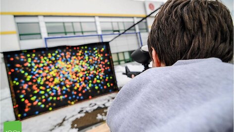 Originalų paveikslą knygų mugėje sukūrė daugiau nei du tūkstančiai žmonių