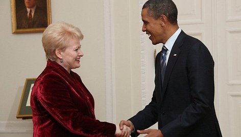 Dalia Grybauskaitė su Baracku Obama 2011 metais