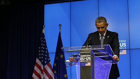 Barackas Obama ES ir JAV vir&scaron;ūnių susitikime Briuselyje