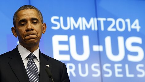 Barackas Obama ES ir JAV vir&scaron;ūnių susitikime Briuselyje