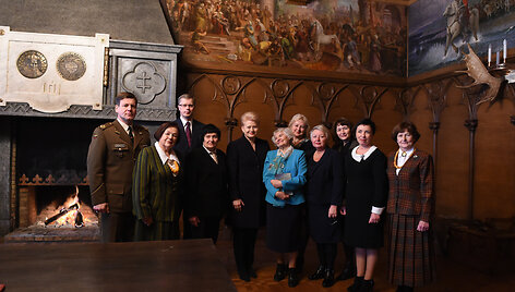 Dalia Grybauskaitė Kauno įgulos karininkų ramovėje