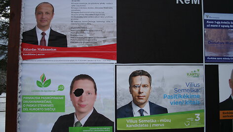 Druskininkuose suniokoti plakatai
