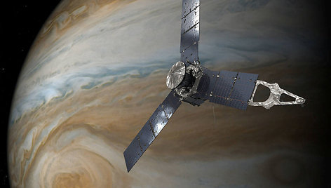 „Juno“ virš Jupiterio (iliustracija)