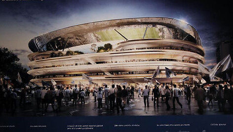 Madrido &bdquo;Real&ldquo; stadiono &bdquo;Santiago Bernabeu&ldquo; atnaujinimo planai