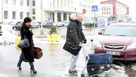 Rimas Kurtinaitis su &scaron;irdies drauge Skirmante