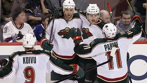 &bdquo;Minnesota Wild&ldquo; ledo ritulininkai.