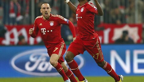 Francas Ribery ir Davidas Alaba.