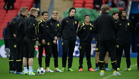 &bdquo;Borussia&ldquo; futbolininkai treniruotėje.