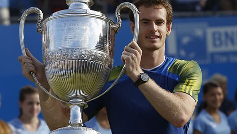 Andy Murray'us džiaugiasi pergale &bdquo;Aegon Championships&ldquo; turnyra