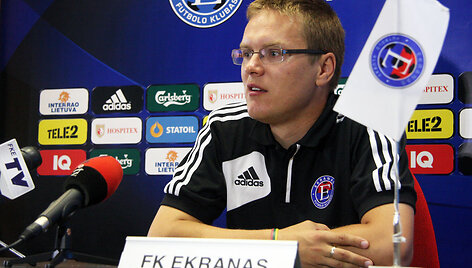 &bdquo;Ekrano&ldquo; treneris Valdas Dambrauskas.