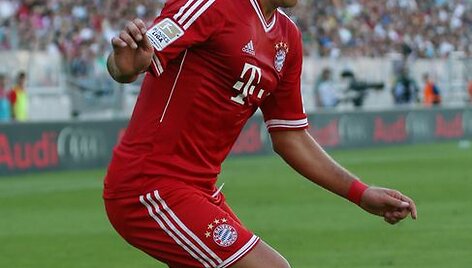 Mario Goetze pelnė pirmuosius įvarčius &bdquo;Bayern&ldquo; ekipoje.
