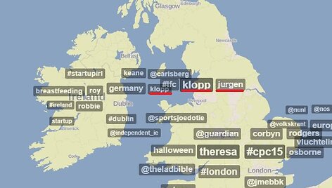 &bdquo;Twitter&ldquo; žemėlapis