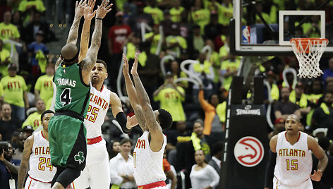 Isaiah Thomasas mačo pabaigoje įmetė trita&scaron;kį