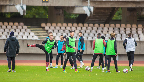 U-21 rinktinės treniruotė