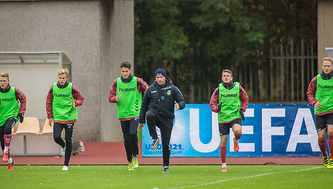 U-21 rinktinės treniruotė