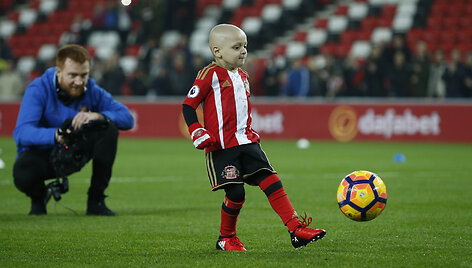 Bradley Lowery sulaukė daug dėmesio i&scaron; &bdquo;Sunderland&ldquo; klubo