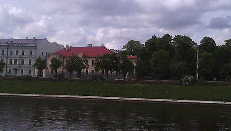 Sužydėjusią Neries pakrantę rauna buldozeriu