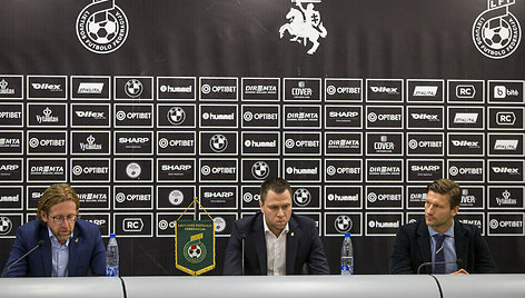 Lietuvos futbolo federacijos spaudos konferencija