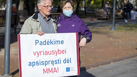 Protesto akcija „Mūsų pasirinkimas – orus darbas, o ne moderni vergovė!“