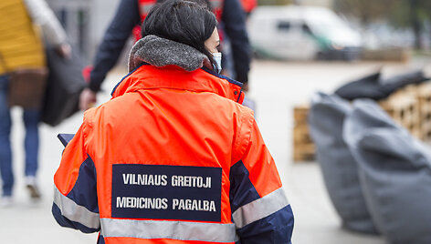 Prie Vilniaus miesto savivaldybės vyko Greitosios medicinos pagalbos stoties profesinės sąjungos piketas