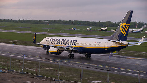 Grįžo &bdquo;Ryanair&ldquo; lėktuvas i&scaron; Minsko
