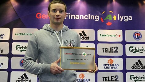 Vytautas Luk&scaron;a - naudingiausias A lygos spalio mėnesio žaidėjas