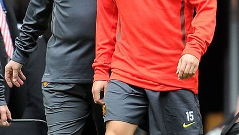 Michaelis Owenas ir &bdquo;Manchester Unidet&ldquo; komandos treneris Alexas Fergusonas.