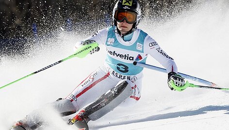 Kathrin Zettel i&scaron; Austijos laimėjo antrąjį pasaulio slalomo taurės etapą.