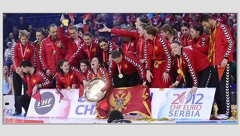Juodkalnijos rankininkės pirmą kartą tapo Europos čempionėmis.