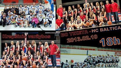 "Tiketa" moegrinų komanda kovos prie&scaron; "Baltica" ledo ritulininkus