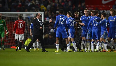 &bdquo;Manchester United&ldquo; futbolinikai pirmavo prie&scaron; &bdquo;Chelsea&ldquo; atstovus 2:0, tačiau ekipos sužaidė 2:2