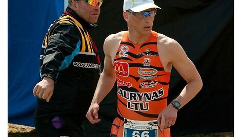 Triatlonininkas Laurynas Urb&scaron;ys