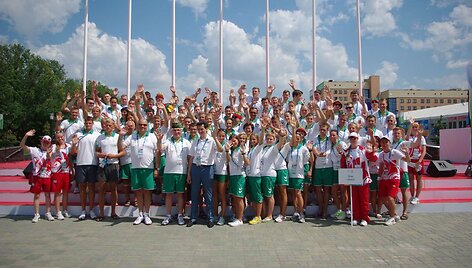 Lietuvos studentų sporto delegacija Universiadoje Kazanėje 