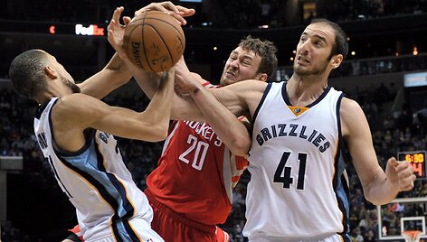 Donatas Motiejūnas mače su &bdquo;Memphis Grizzlies&ldquo;