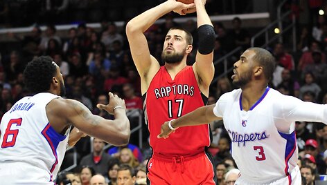 Jonas Valančiūnas mače su &bdquo;Clippers&ldquo;