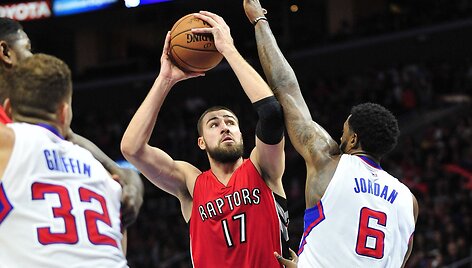Jonas Valančiūnas mače su &bdquo;Clippers&ldquo;