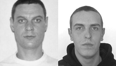 Sulaikyti ie&scaron;komi asmenys: A.K. (kairėje) ir V.A. (de&scaron;inėje)