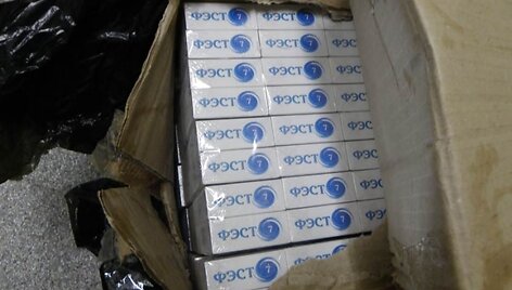 Kontrabandinių cigarečių krovinys