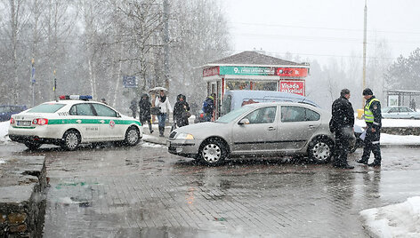 Avarija Vilniuje, L.Asanavičiūtės gatvėje